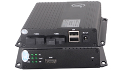 HDMI+鼠標(biāo)/鍵盤(pán)光端機(jī) 傳輸通道（光纖+網(wǎng)絡(luò)）